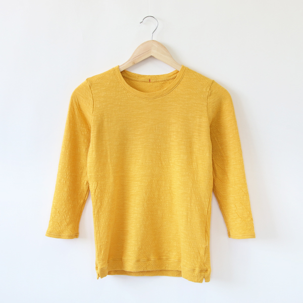 向日葵（ひまわり） Lなめらか天竺 7分袖Tシャツ・画像