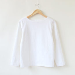 BLANC（洗い）/T17.8oz ロングスリ-ブ バスクシャツ・画像