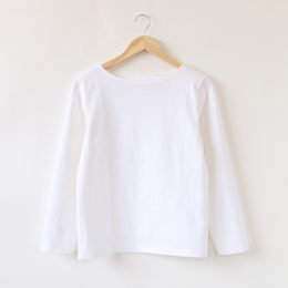 BLANC（洗い）/T27.8oz ロングスリ-ブ バスクシャツ・画像
