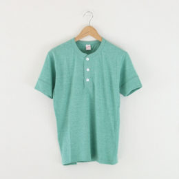 Lトライブレンド ヘンリ-ネック S/S H・Green・画像