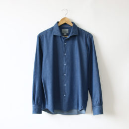 DARK WASHED Sメンズ MICRO JACQUARDシャツ・画像