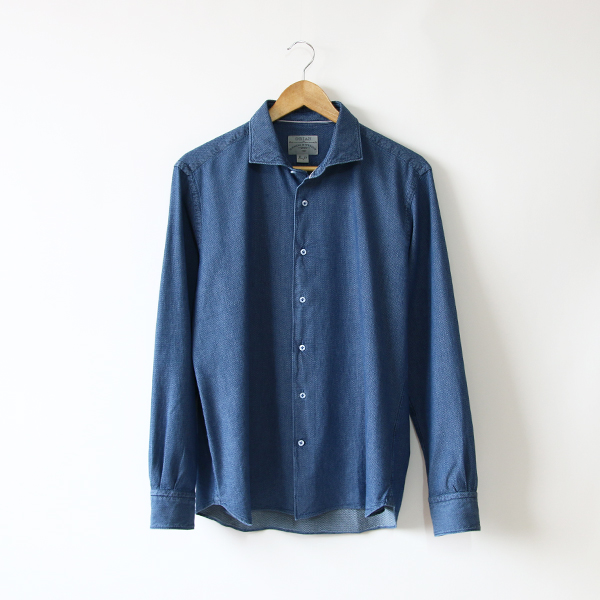 DARK WASHED Sメンズ MICRO JACQUARDシャツ・画像