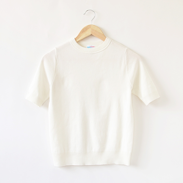 Latte XSThomas Shortクル-ネック ニットTシャツ・画像