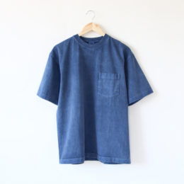 NAVY Lメンズ 8oz MAX WEIGHT PIGMENT DYED Tシャツ・画像