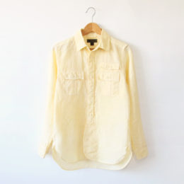 YELLOW 48メンズ BRITISH ARMY リネン シャツ・画像