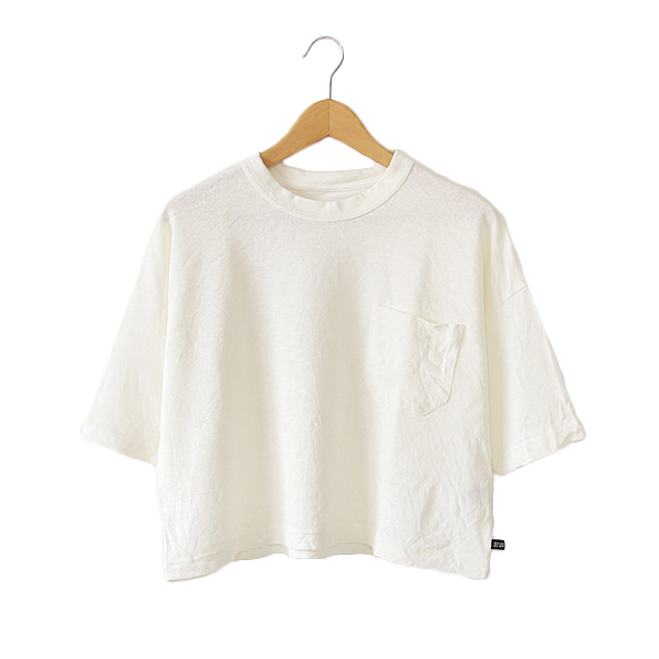 OFF WHITEリネンコットン ポケット付プルオ-バ-・画像