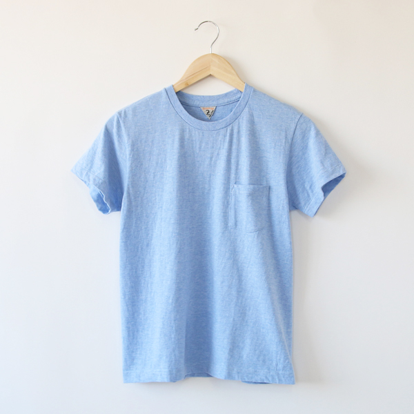 2ユニセックス SUNNY クル-ネックTシャツ MARINE BLUE MELANGE・画像