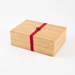 赤一段弁当箱・画像