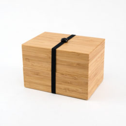 黒二段弁当箱・画像