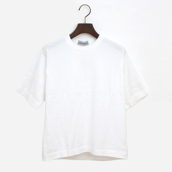 WHITE/L24Gコットン SHORT SLEEVES・画像
