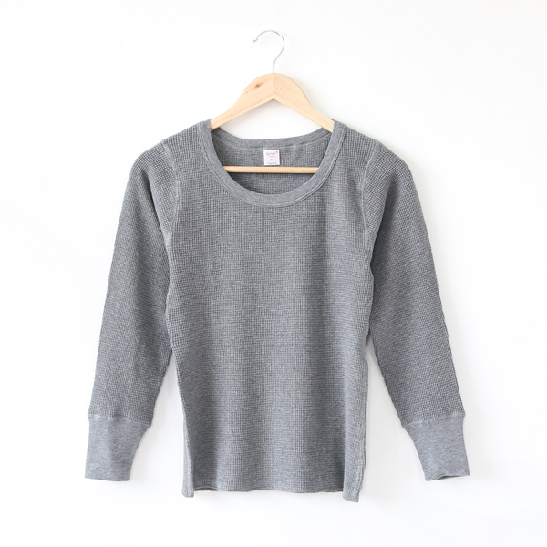 GREYワッフルロングスリ-ブカットソ-・画像