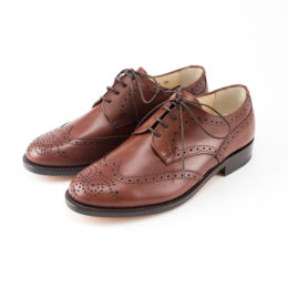 37（23.5-24cm） ウイングチップレザ-シュ-ズ BROWN・画像