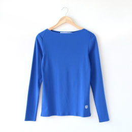 ROY BLUE無地ボ-トネックL/S LADIES・画像