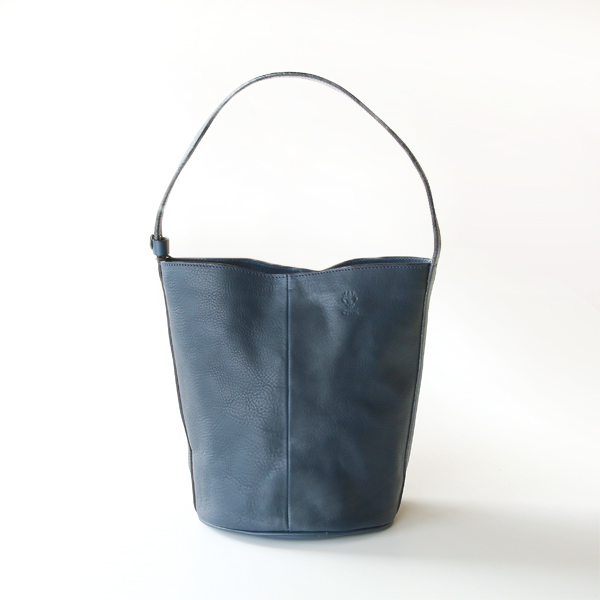 BLUEバケツ型レザ-バッグ・画像