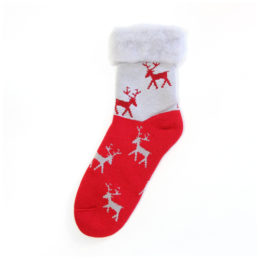 dark redアンゴラモコモコソックス ヴォイット・画像