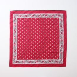 BORDEAUXバンダナ ペイズリ- 大判サイズ・画像