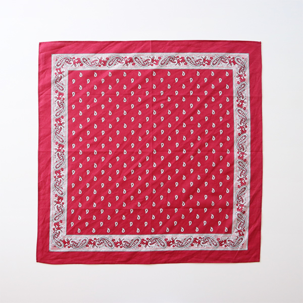 BORDEAUXバンダナ ペイズリ- 大判サイズ・画像