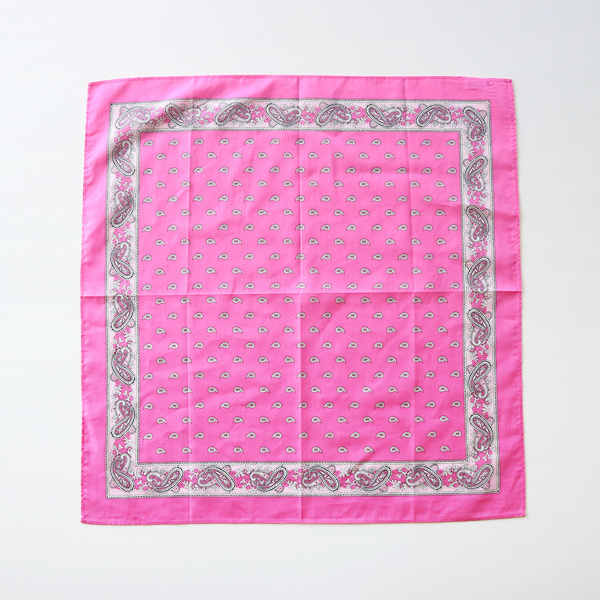 PINKバンダナ ペイズリ- 大判サイズ・画像