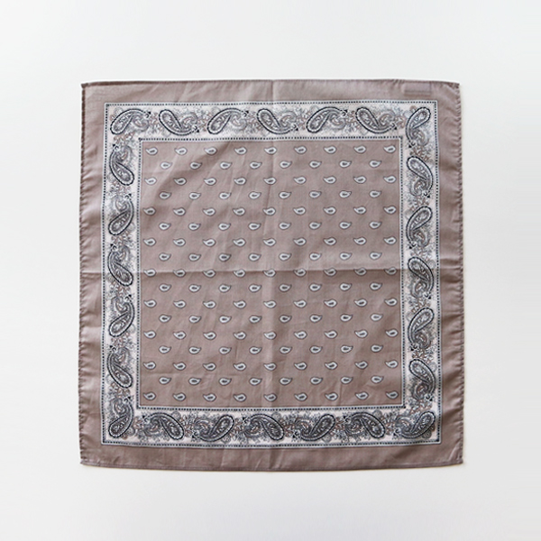 SILVERバンダナ ペイズリ- レギュラ-サイズ・画像