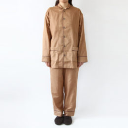 Lガ-ゼパジャマ 柿渋 2重合わせ・画像