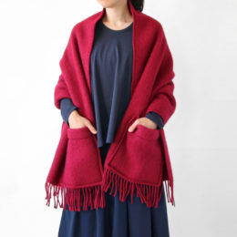 WINE REDポケットショ-ル・画像