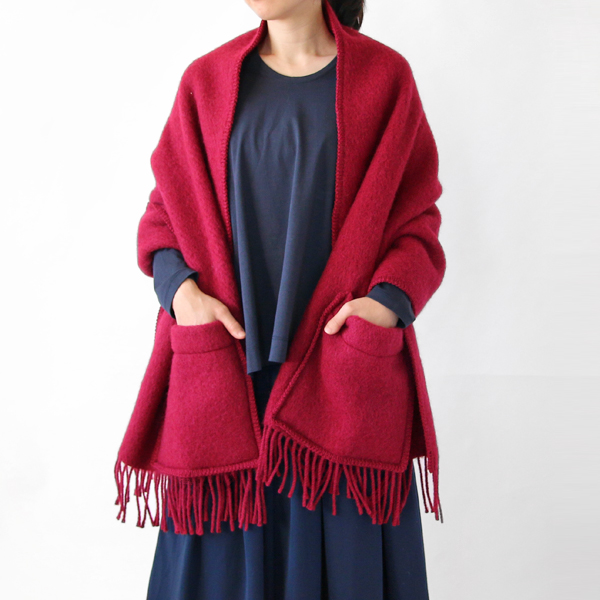 WINE REDポケットショ-ル・画像