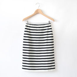 IVORY/MARINELe minor ニットボ-ダ-スカ-ト LEF183013・画像