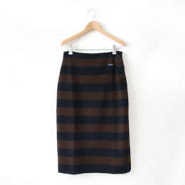 MARINE/MARRONLe minor ニットボ-ダ-スカ-ト LEF173013・画像