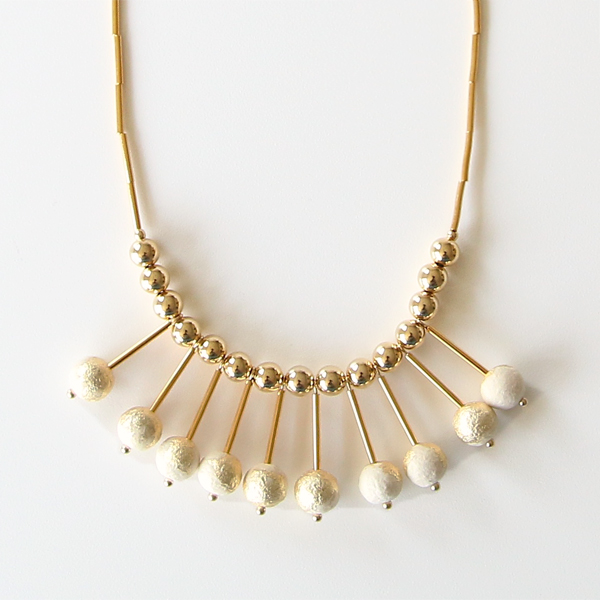 WHITEネックレス/N1697・画像