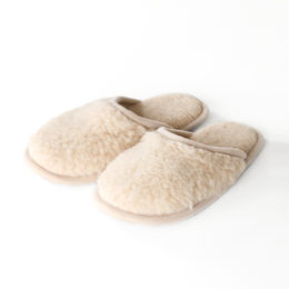 男性向けメリノスリッパ ベ-ジュ・画像