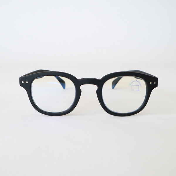 BLACKブル-ライトカットPCメガネ C・画像