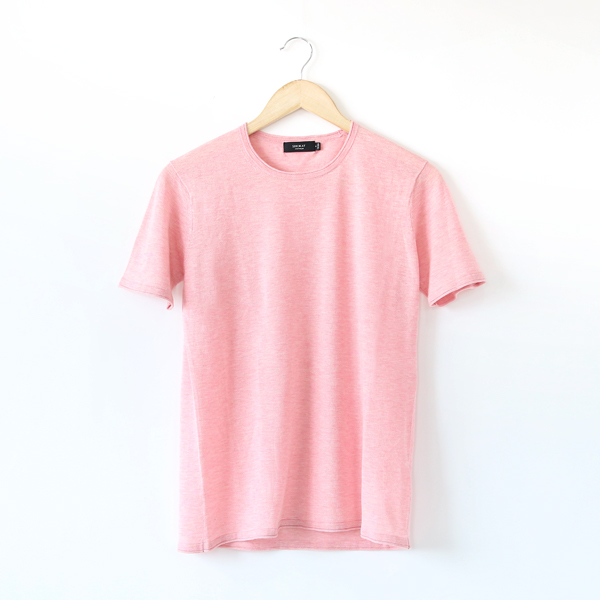 PEALPINK-MニットTシャツ・画像