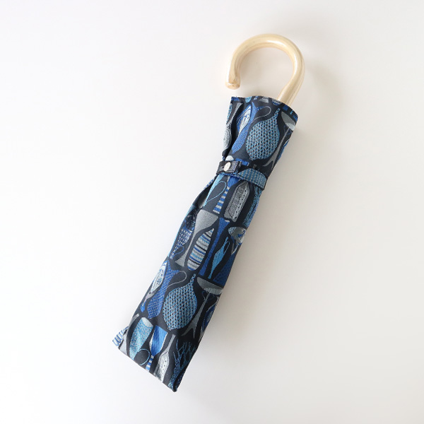 ブル-晴雨兼用折りたたみ傘 POTTERY・画像