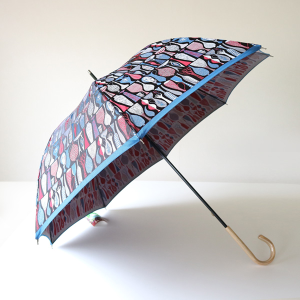 レッド×ブル-晴雨兼用 長傘 POTTERY・画像