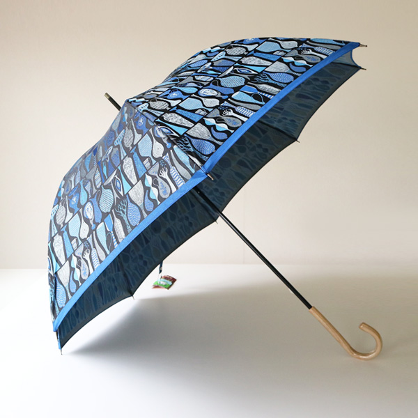 ブル-晴雨兼用 長傘 POTTERY・画像