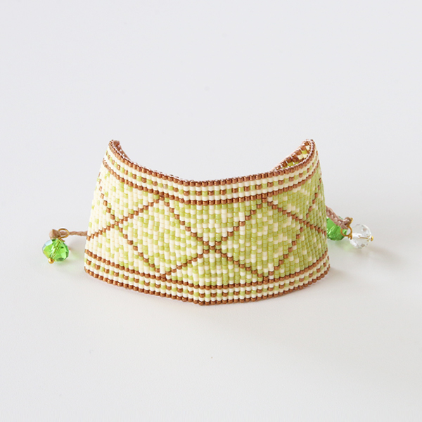 PRISMA LIMEビ-ズブレスレット L・画像