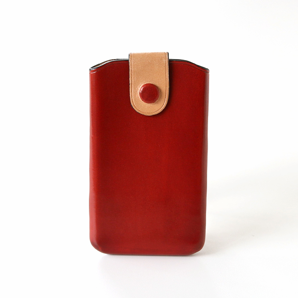 レッド【別注】縦型カ-ドケ-ス・名刺入れ・画像