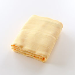 うらら（黄）三河木綿 5重 ふんわりしっとりガ-ゼケット ハ-フ（100×140）・画像