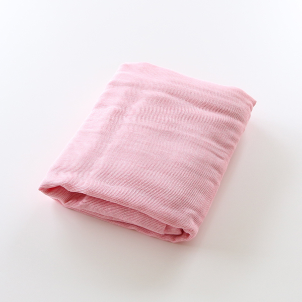 ほのか(濃桃）三河木綿 5重 ふんわりしっとりガ-ゼケット ハ-フ（100×140）・画像