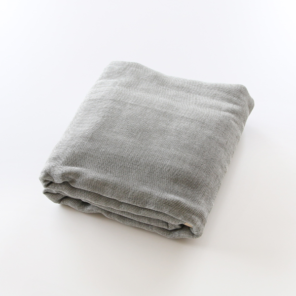 わかくさ（濃オリ-ヴ）三河木綿 5重 やわらか速乾ガ-ゼケット（140×200）・画像