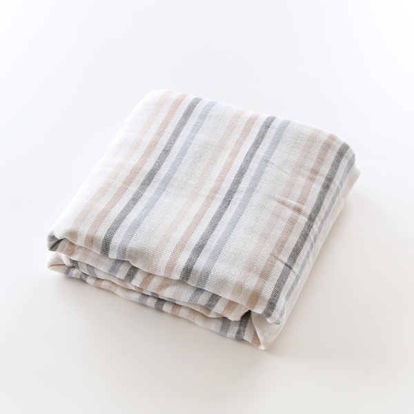 ばしょう（ブラウンボ-ダ-）三河木綿 5重 やわらか速乾ガ-ゼケット（140×200）・画像