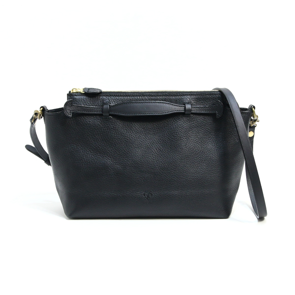 2WAY レザ-バッグ BLACK・画像