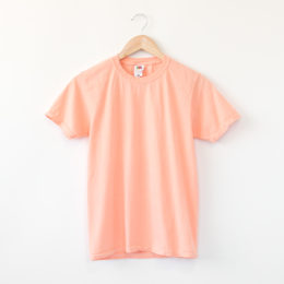 Sパステルカラ-クル-ネックTee-S/ORG・画像