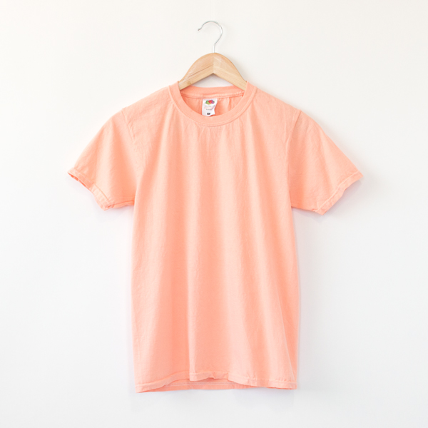 Sパステルカラ-クル-ネックTee-S/ORG・画像