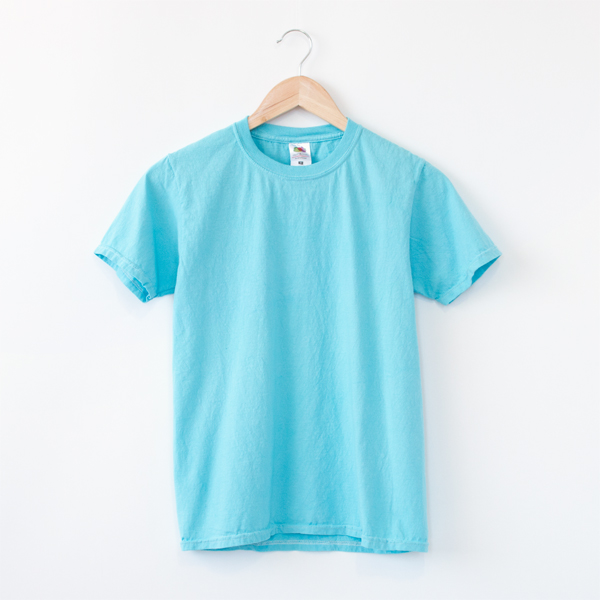 Mパステルカラ-クル-ネックTee-AQA・画像