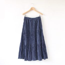 NAVY DOTSコットンティア-ドスカ-ト・画像