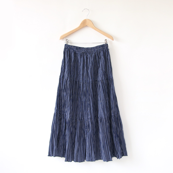 NAVY DOTSコットンティア-ドスカ-ト・画像