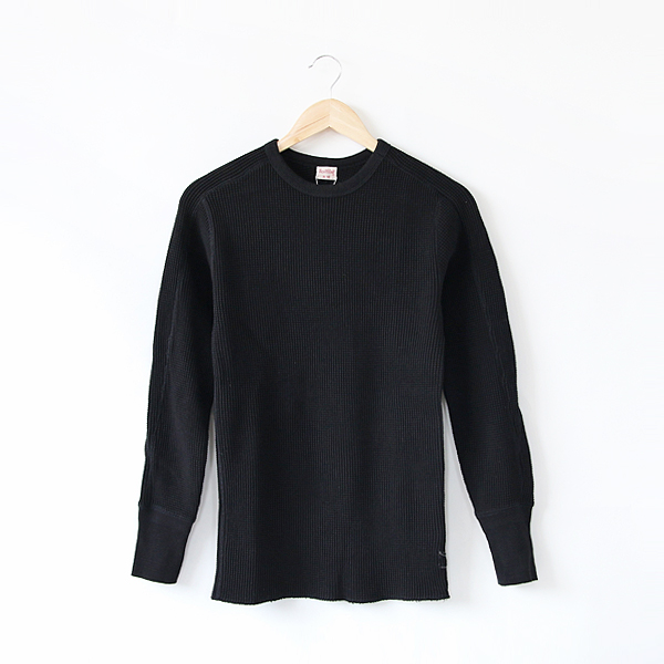 BLACKス-パ-ヘビ-ワッフル ロングスリ-ブ・画像