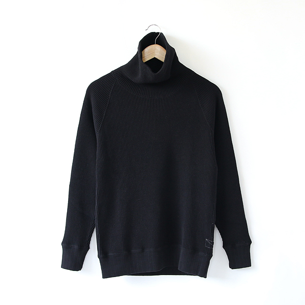 BLACKス-パ-ヘビ-ワッフル タ-トルネック・画像