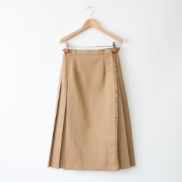 10無地プリ-ツスカ-ト BEIGE・画像